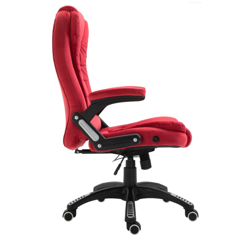 Executive Recline Extra Padded Office Chair Standard, MO17 Red Velvet - Image 4
