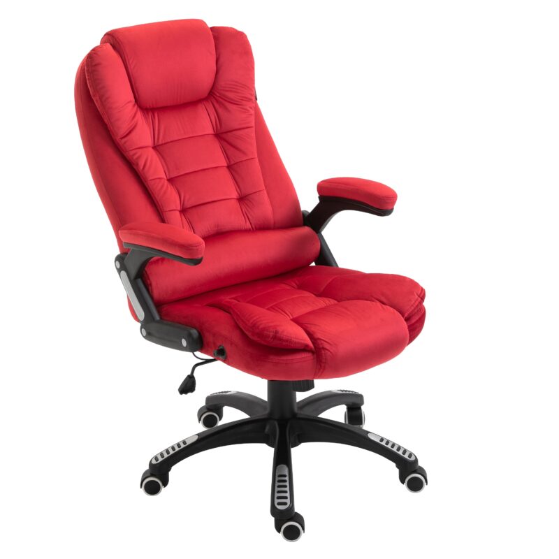 Executive Recline Extra Padded Office Chair Standard, MO17 Red Velvet - Image 5