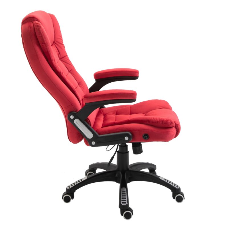 Executive Recline Extra Padded Office Chair Standard, MO17 Red Velvet - Image 6