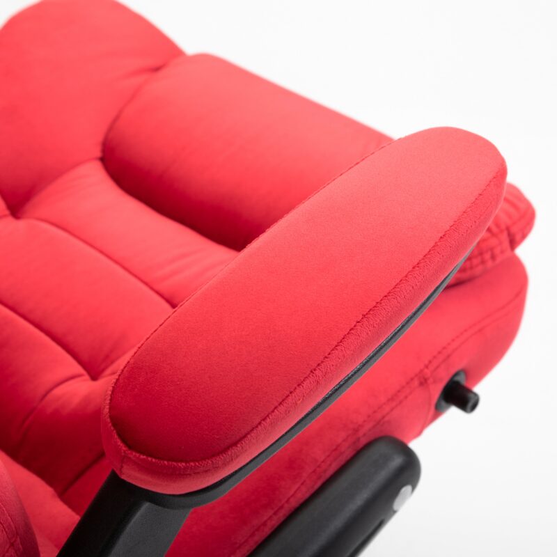 Executive Recline Extra Padded Office Chair Standard, MO17 Red Velvet - Image 9