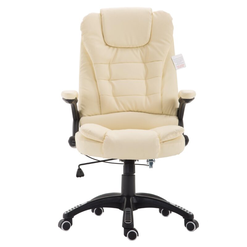 Executive Recline High Back Extra Padded Office Chair, MO17 Cream - Image 2
