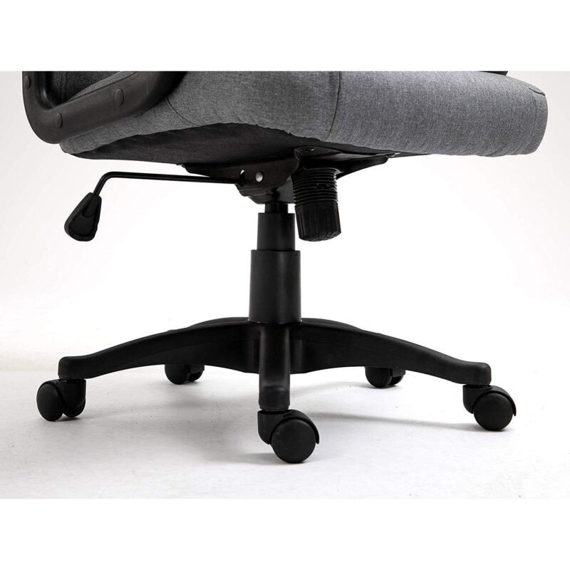 Swivel Office Desk Chair MO19 Grey Fabric - Image 10