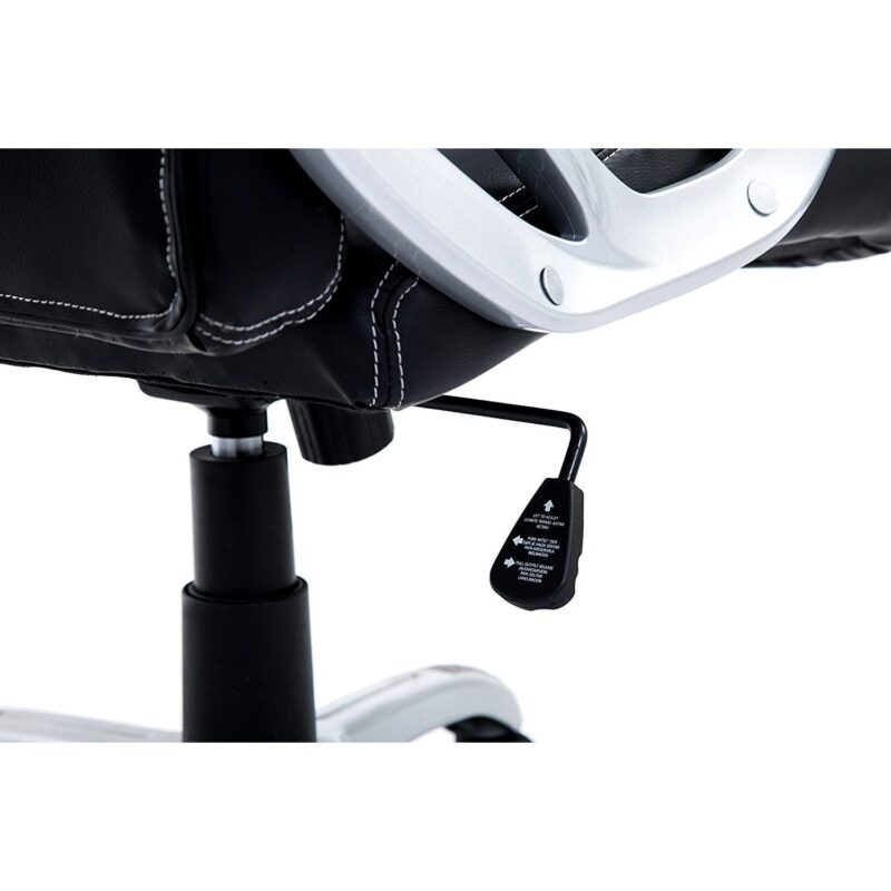 DaAls Racing Sport Swivel Office Chair in Black & Blue - Image 8
