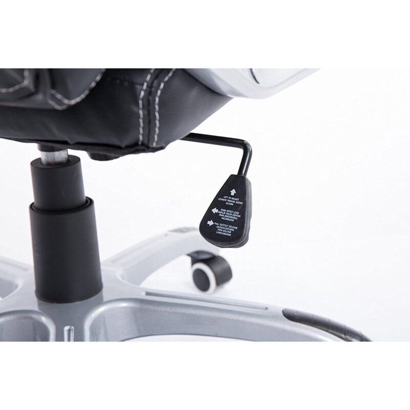 Gaming Racing Sport Swivel Office Chair in Black & Orange - Image 4