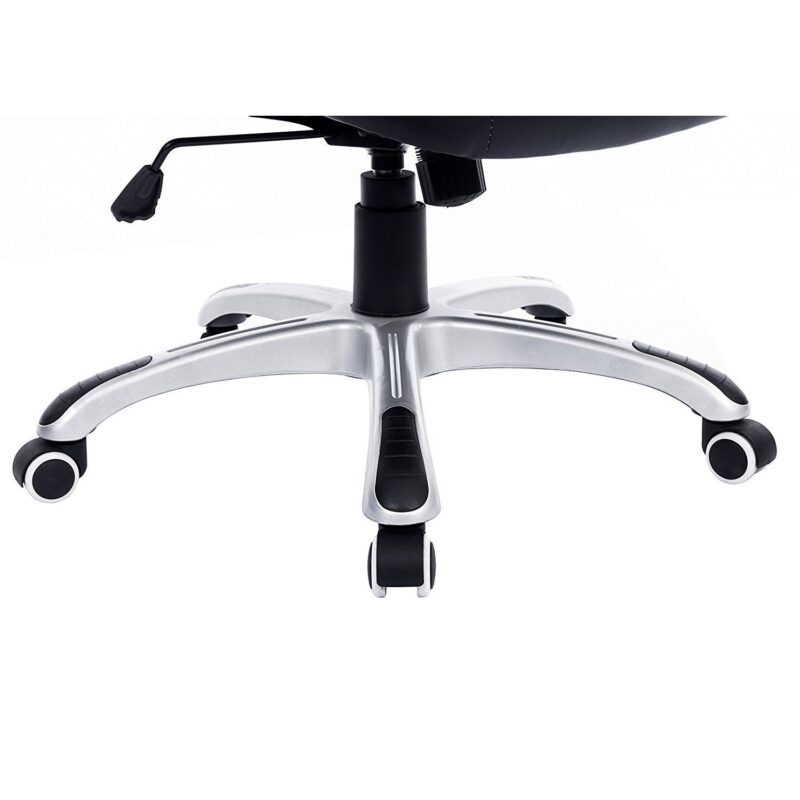 DaAls Racing Sport Swivel Office Chair in Black & White - Image 8