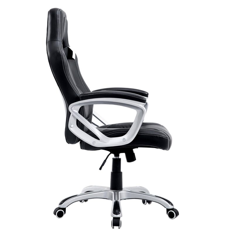 Racing Sport Swivel Office Chair in Black - Image 3