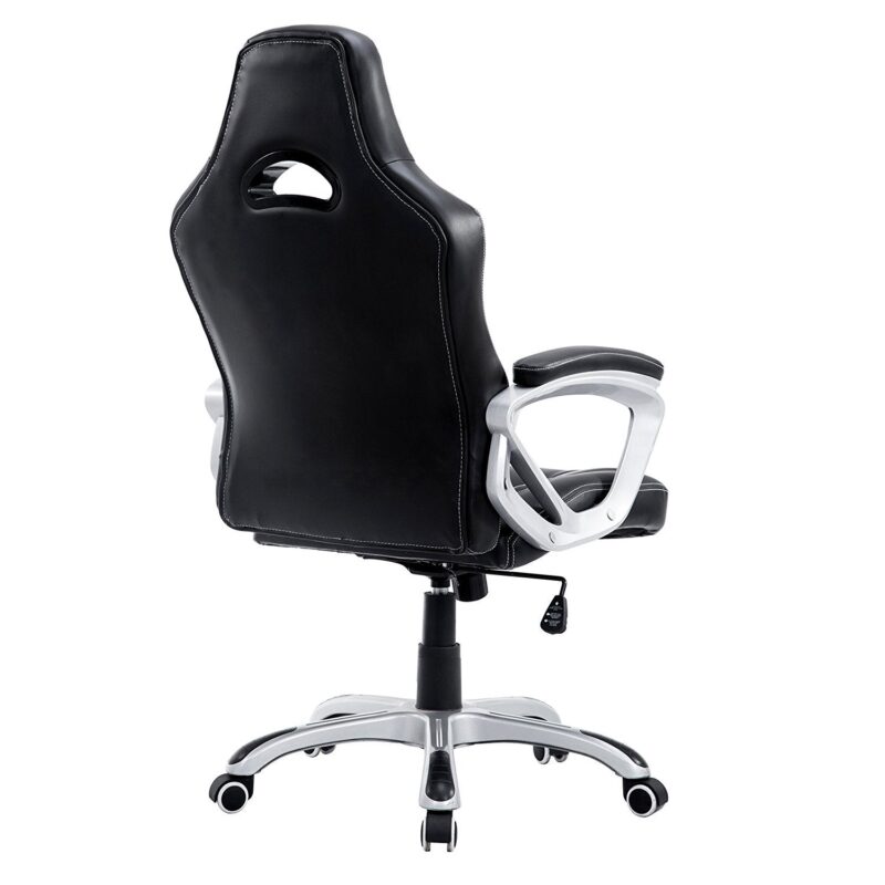 Racing Sport Swivel Office Chair in Black - Image 4