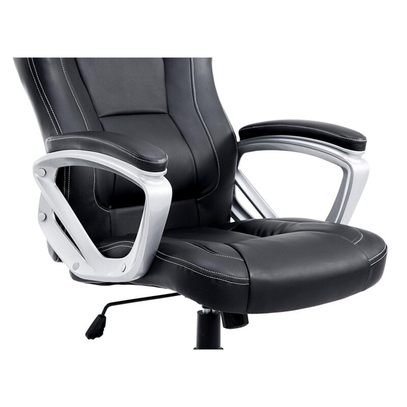 Racing Sport Swivel Office Chair in Black - Image 6