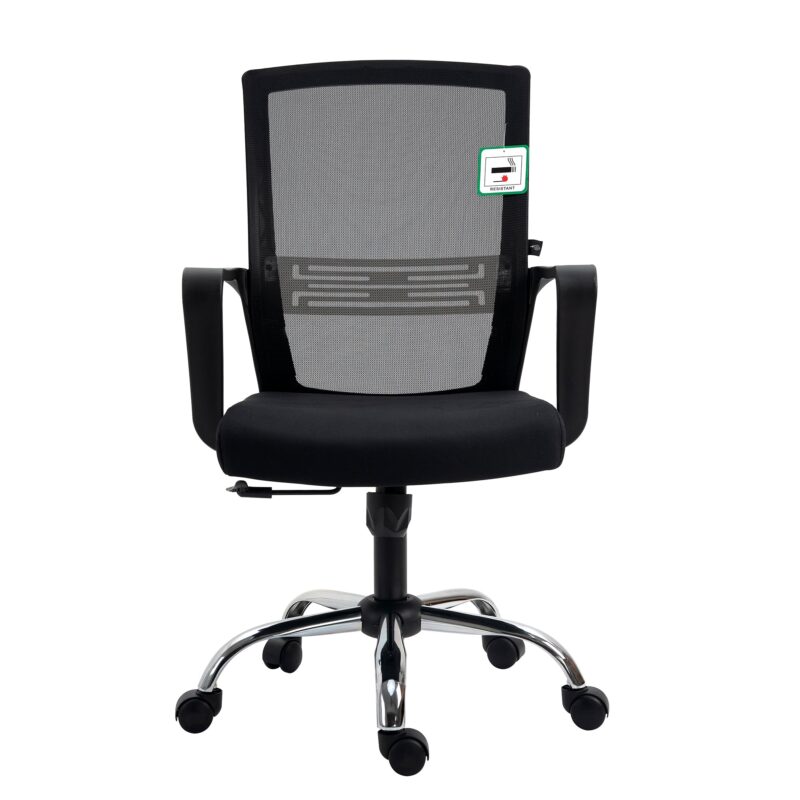 Haru Mid Back Mesh Office Chair in Black - Image 2