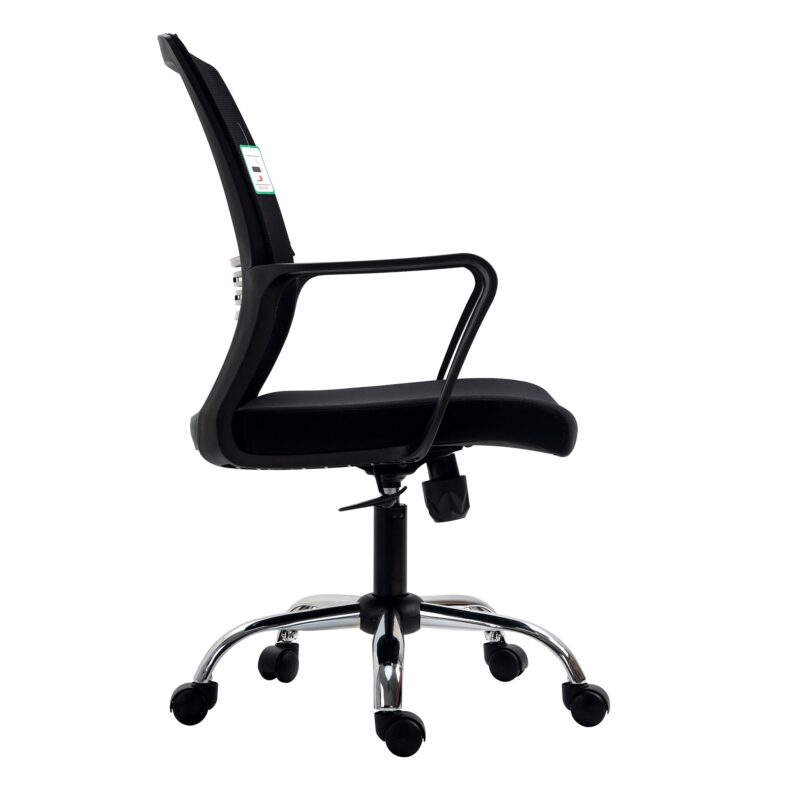 Haru Mid Back Mesh Office Chair in Black - Image 4