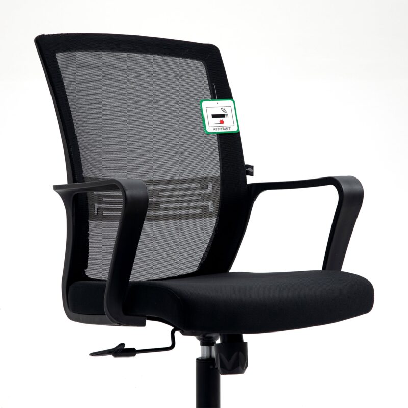 Haru Mid Back Mesh Office Chair in Black - Image 6