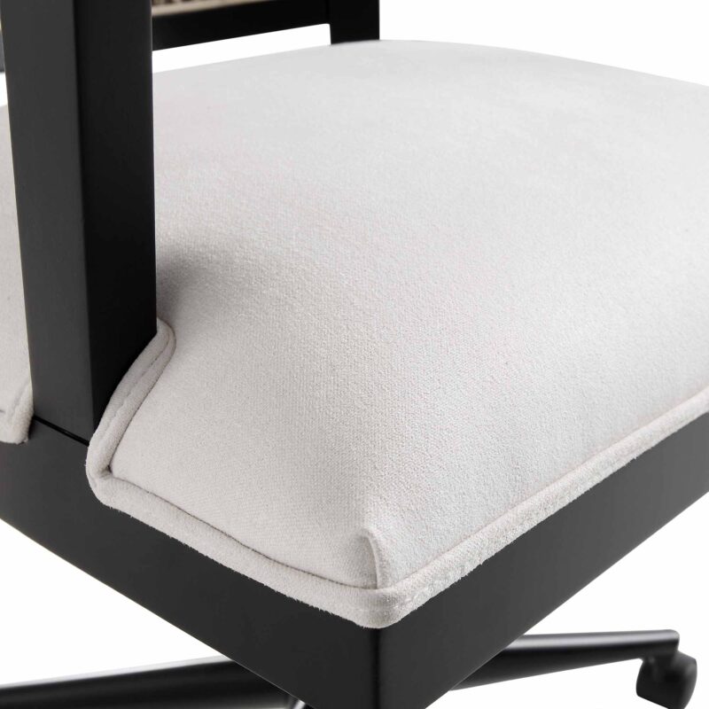 Lucia Natural Cane Swivel Desk Chair - Image 10