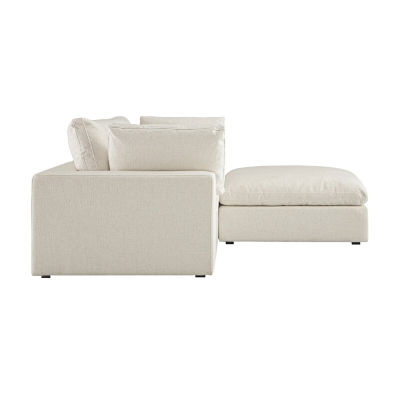Lutyens Beige Linen Blend Modular Sofa, 2-Piece Chaise - Image 10
