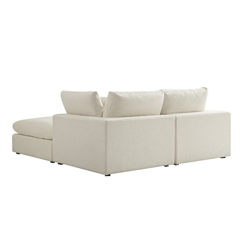 Lutyens Beige Linen Blend Modular Sofa, 2-Piece Chaise - Image 12