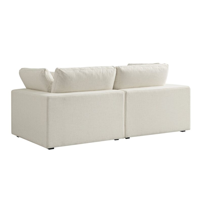 Lutyens Beige Linen Blend Modular Sofa, 2-Piece - Image 10