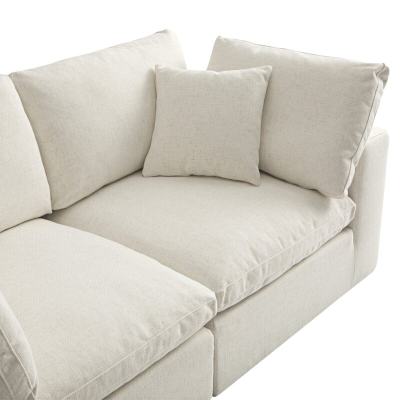 Lutyens Beige Linen Blend Modular Sofa, 2-Piece - Image 12