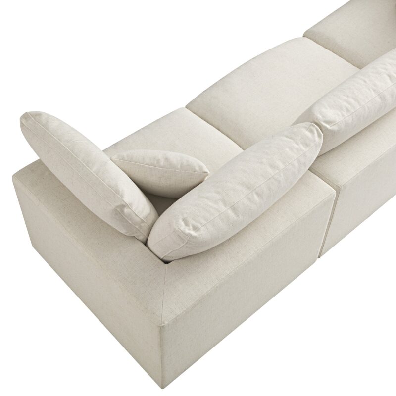 Lutyens Beige Linen Blend Modular Sofa, 3-Piece - Image 15