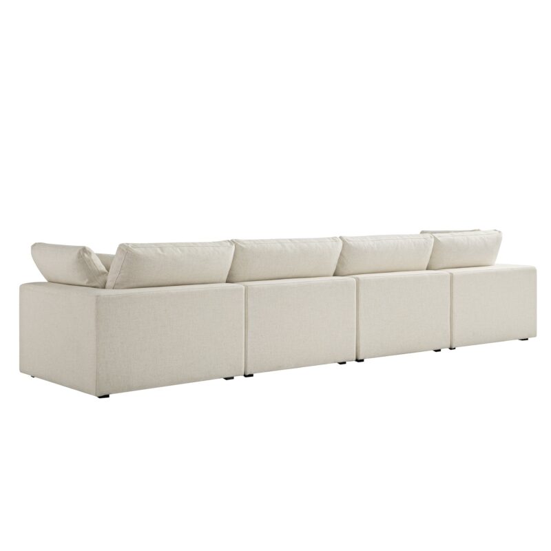 Lutyens Beige Linen Blend Modular Sofa, 4-Piece - Image 7