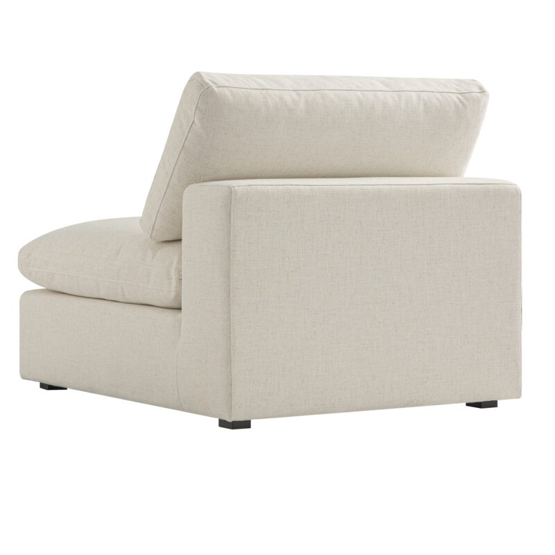 Lutyens Beige Linen Blend Modular Sofa, Armless Seat - Image 6