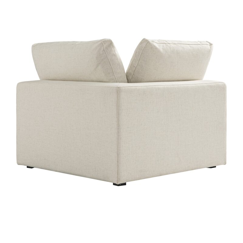 Lutyens Beige Linen Blend Modular Sofa, Corner Unit - Image 5