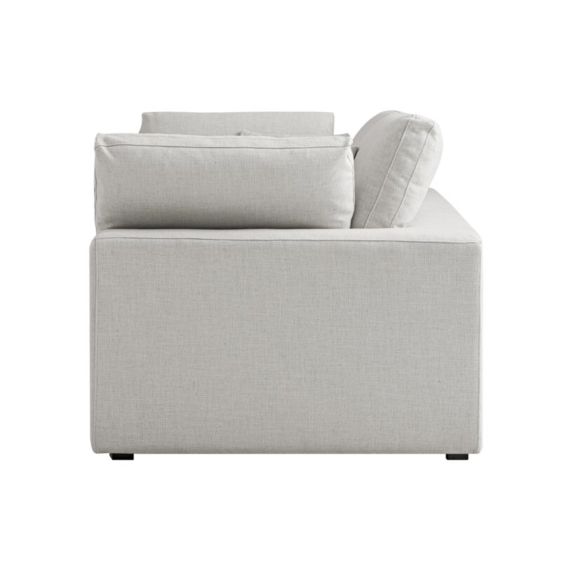 Lutyens Light Grey Linen Blend Modular Sofa, 2-Piece - Image 10