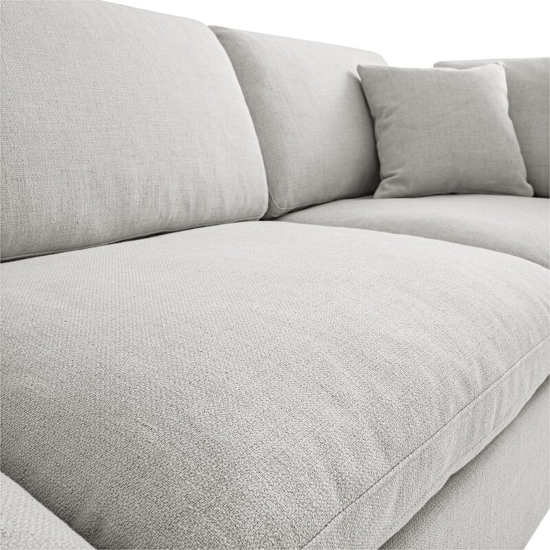 Lutyens Light Grey Linen Blend Modular Sofa, 3-Piece - Image 15