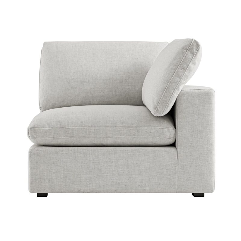 Lutyens Light Grey Linen Blend Modular Sofa, Corner Unit - Image 2