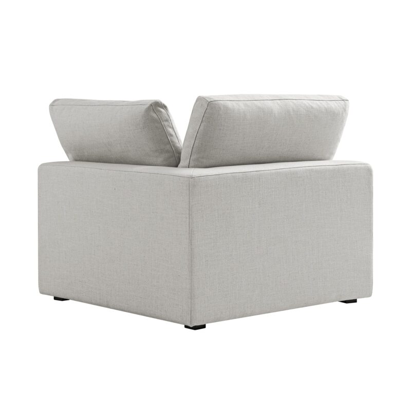 Lutyens Light Grey Linen Blend Modular Sofa, Corner Unit - Image 4