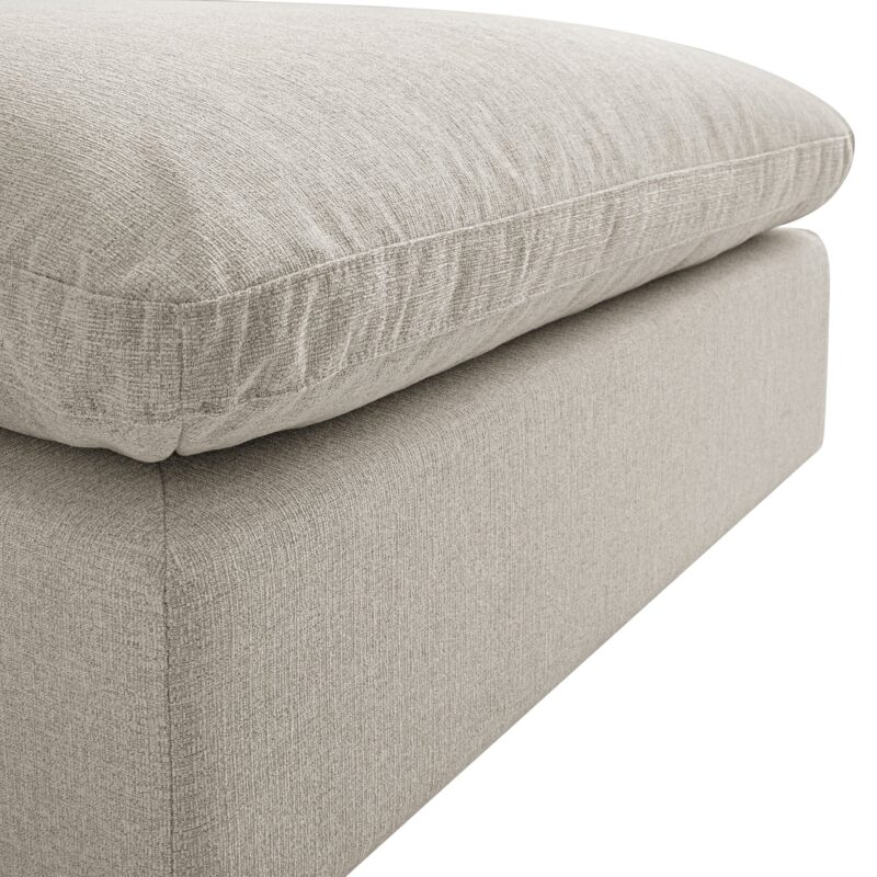 Lutyens Oatmeal Weave Fabric Modular Sofa, 2-Piece Chaise - Image 10