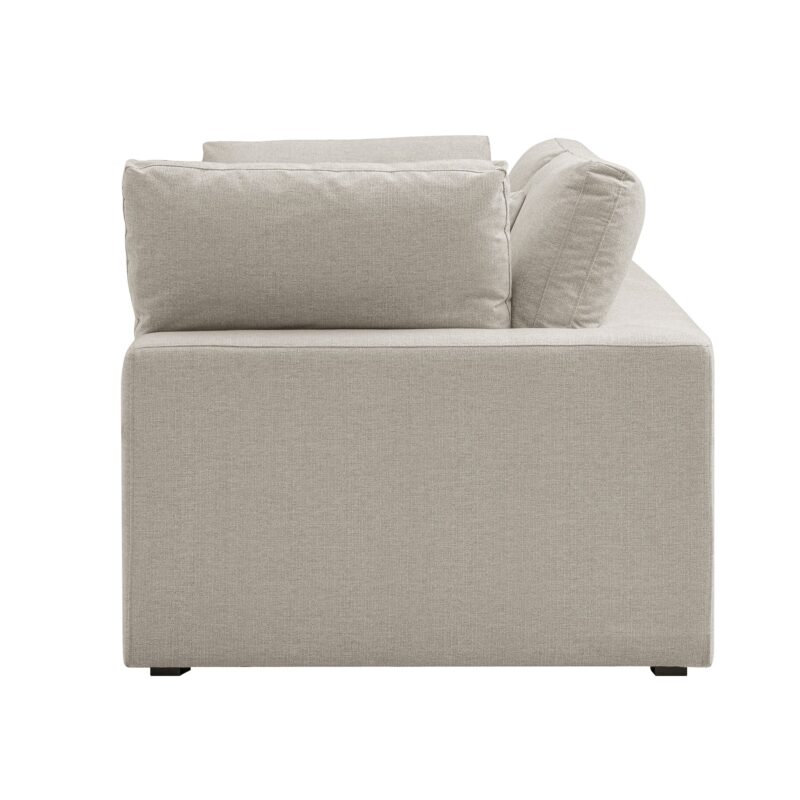 Lutyens Oatmeal Weave Fabric Modular Sofa, 2-Piece - Image 9
