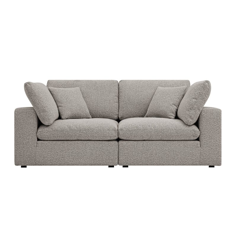 Lutyens Taupe Boucle Modular Sofa, 2-Piece - Image 5