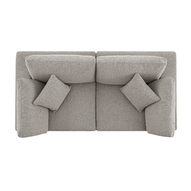 Lutyens Taupe Boucle Modular Sofa, 2-Piece - Image 10