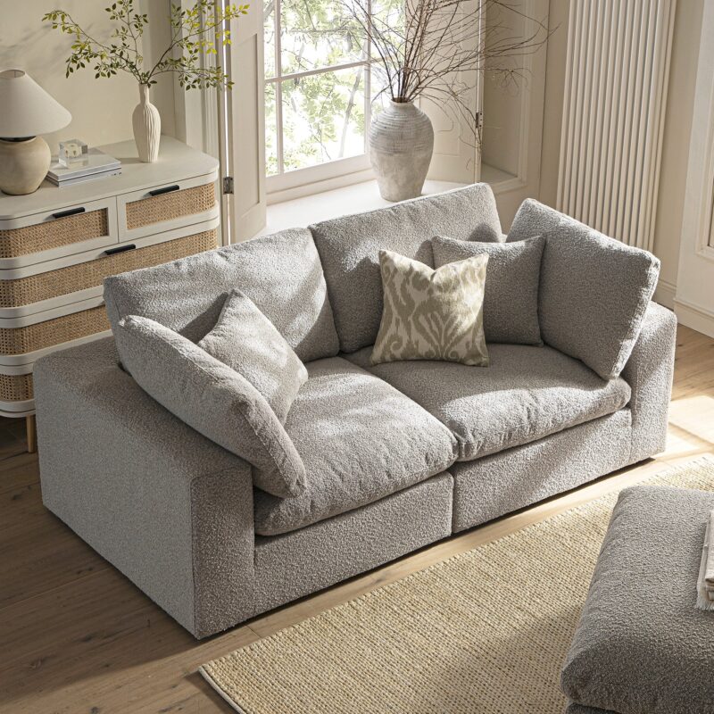 Lutyens Taupe Boucle Modular Sofa, 2-Piece - Image 3