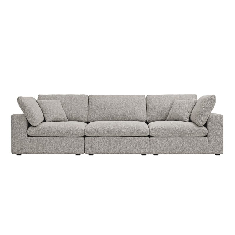 Lutyens Taupe Boucle Modular Sofa, 3-Piece - Image 5