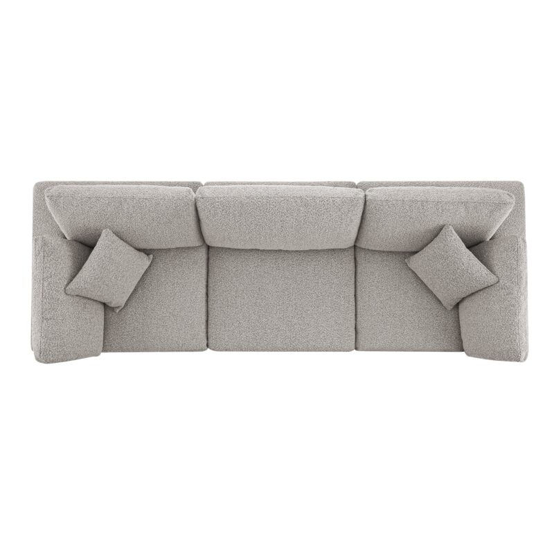 Lutyens Taupe Boucle Modular Sofa, 3-Piece - Image 10