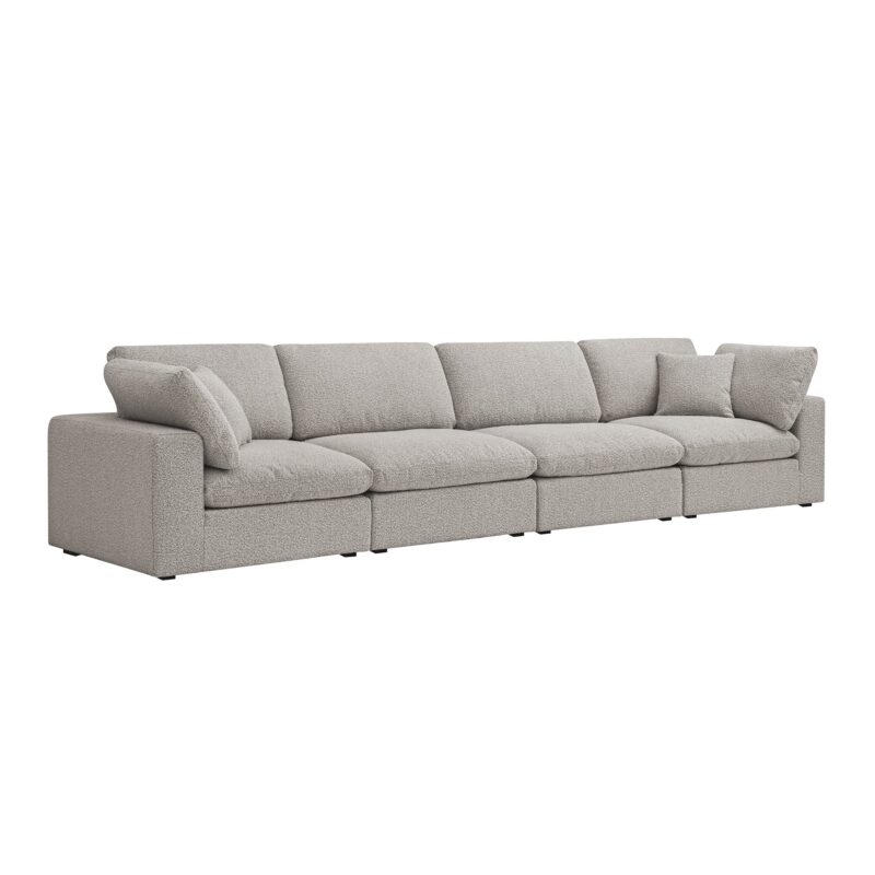 Lutyens Taupe Boucle Modular Sofa, 4-Piece - Image 2