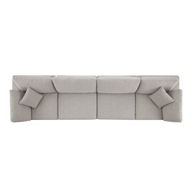 Lutyens Taupe Boucle Modular Sofa, 4-Piece - Image 5