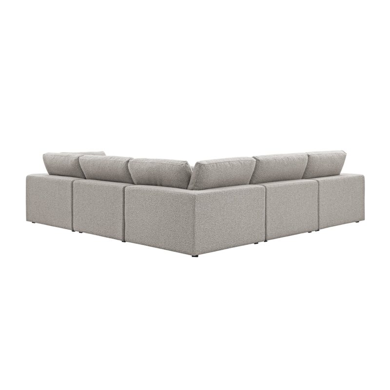 Lutyens Taupe Boucle Modular Sofa, 5-Piece Corner Set - Image 6