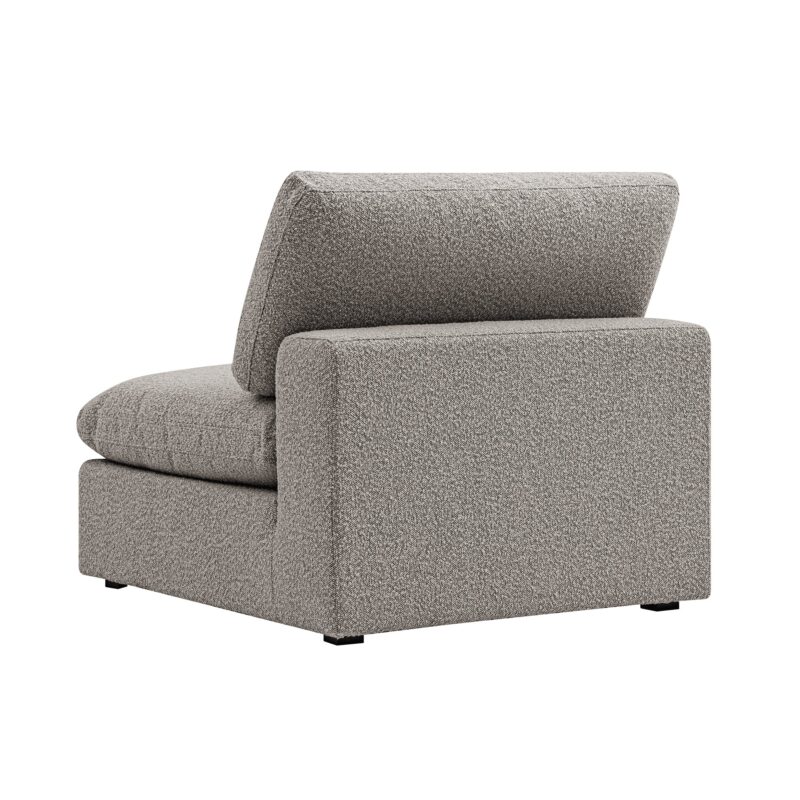 Lutyens Taupe Boucle Modular Sofa, Armless Seat - Image 4