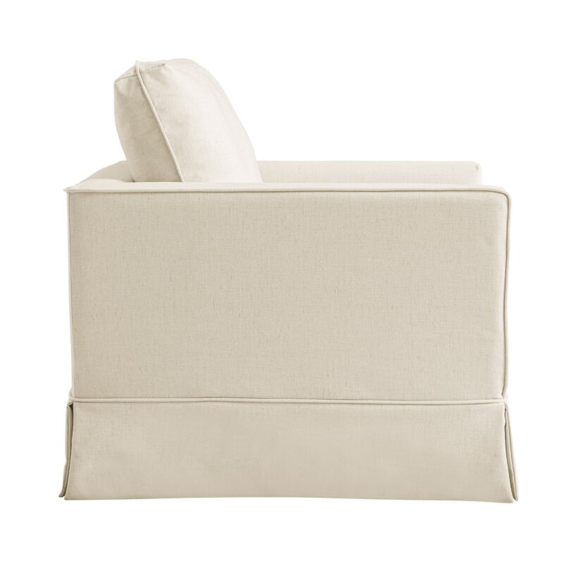 Fitz Skirted Armchair, Oatmeal Linen Blend - Image 10
