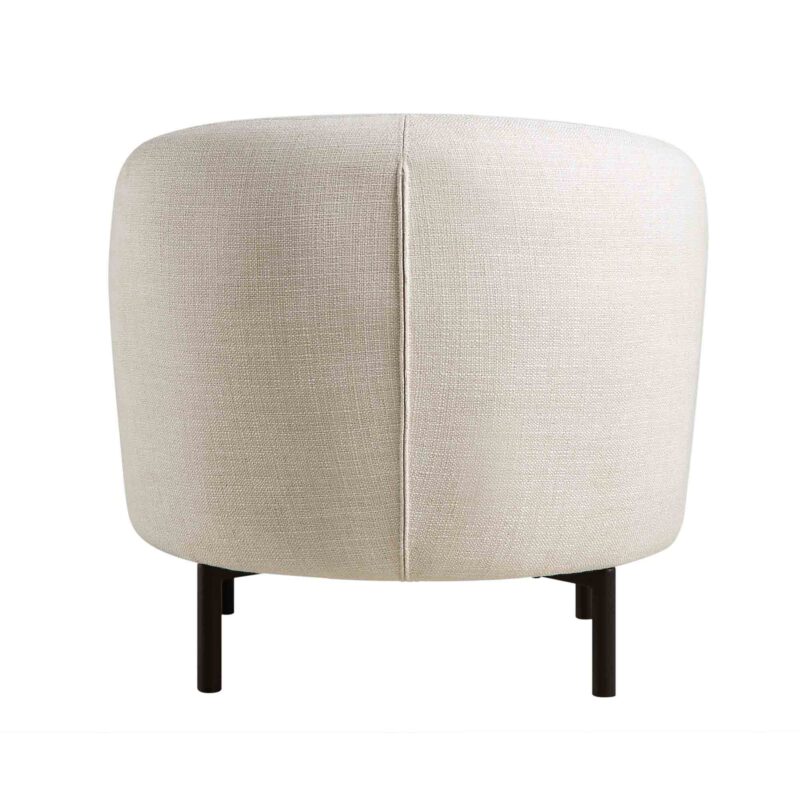 Amboise Armchair with Ball Cushion, Beige Linen Blend - Image 13