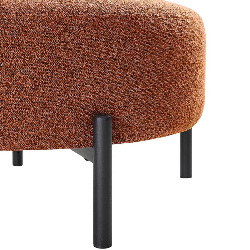Amboise Armchair with Ball Cushion, Brick Boucle - Image 14
