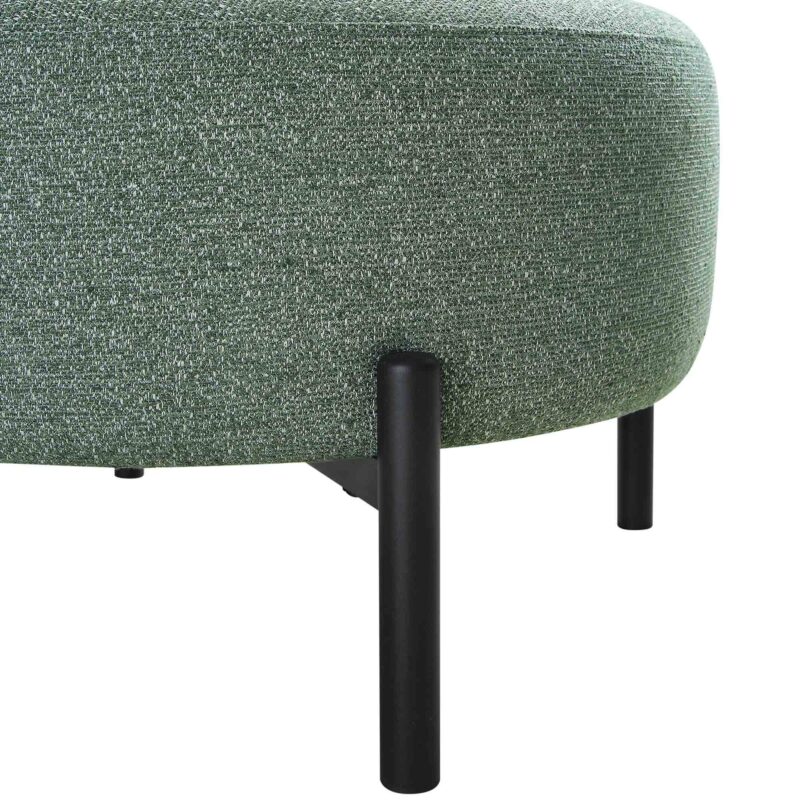 Amboise Armchair with Ball Cushion, Spruce Green Textured Fabric - Image 11