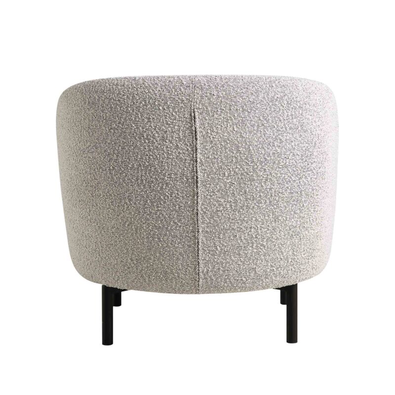 Amboise Armchair with Ball Cushion, Mist Grey Boucle - Image 12