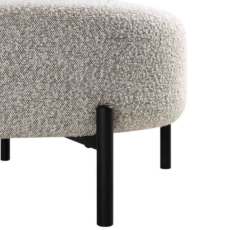 Amboise Armchair with Ball Cushion, Mist Grey Boucle - Image 14